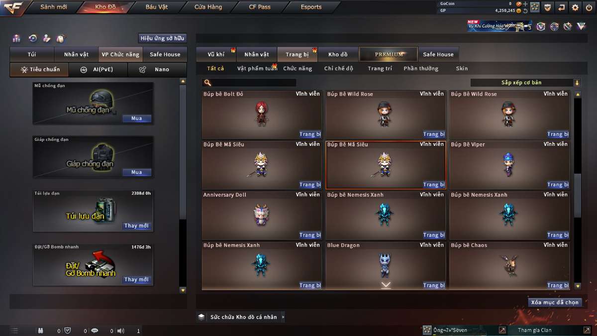 shop acc cf uy tin gia re